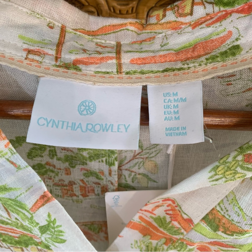 *NWT* Cynthia Rowley Tropical Print Beach Swim Cover Up / Kaftan - Picture 8 of 12